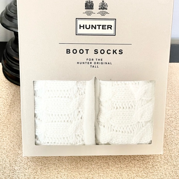 NWT Hunter Cable Knitt Cuff Tall Boot Socks - Picture 2 of 5